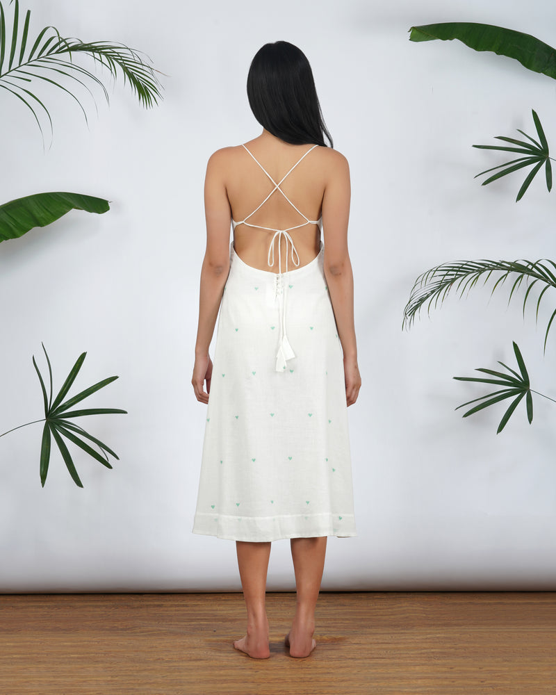 Green hearts midi