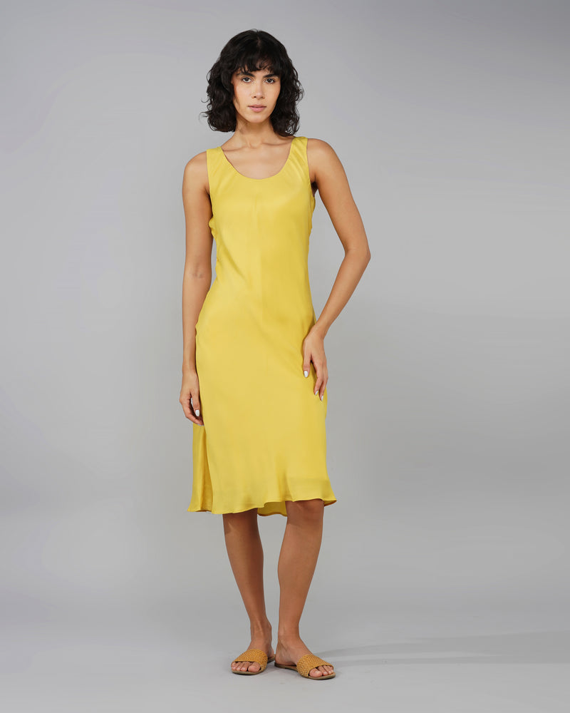 Bias-cut slip dress