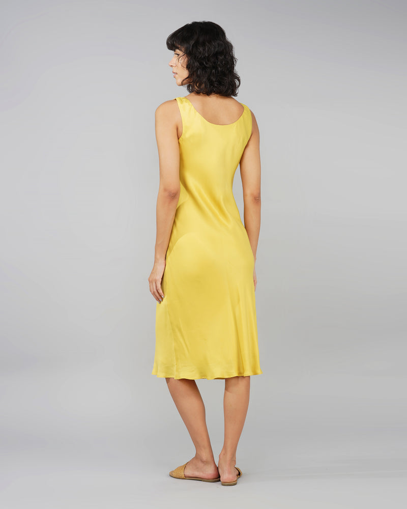 Bias-cut slip dress