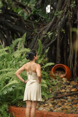 Vegan silk slip mini