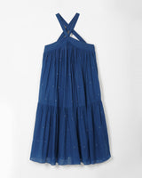 Indigo cross back dress