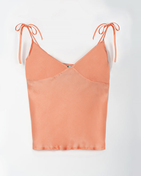 Vegan silk pink top