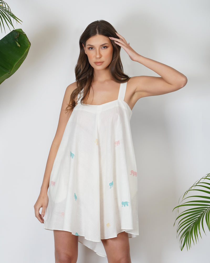 MULTI-ELE SWING DRESS