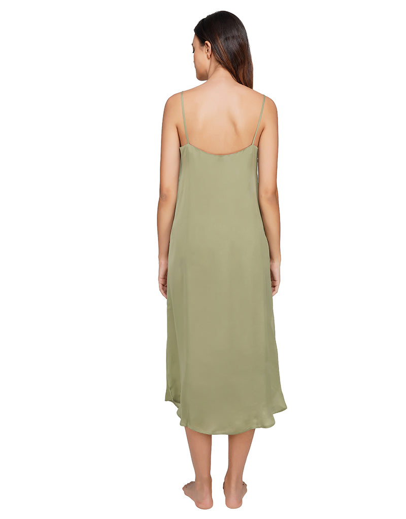 Cutch Brown Naturally Dyed Slip Dress