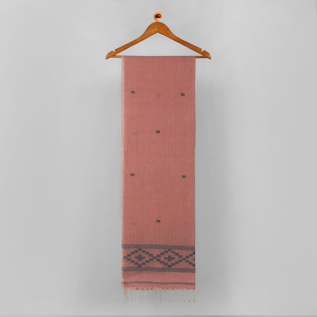 Dusty Pink Handwoven Unisex Stole