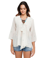 Pintuck trademark overlay top