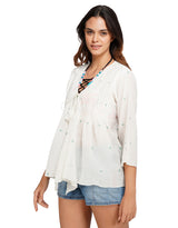 Pintuck trademark overlay top