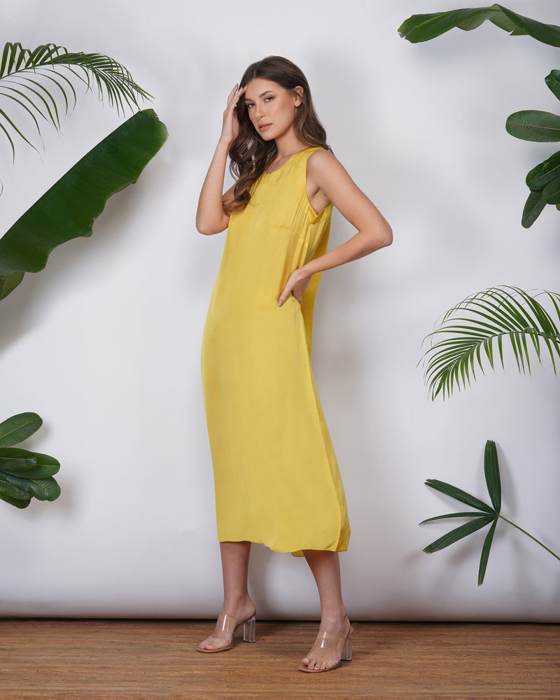 VEGAN SILK SLIP DRESS